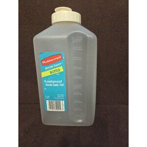 Vintage Rubbermaid Servin' Saver 2 Qt  Leak Proof Bottle Almond 2468